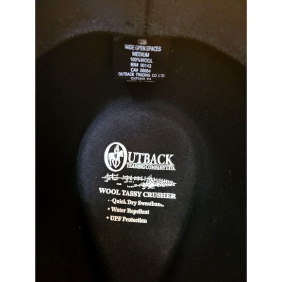 Cabela's Outback Trading Vintage Adult Wide Open Spaces Cowboy Hat 1336-BLK-MD - Picture 8 of 12